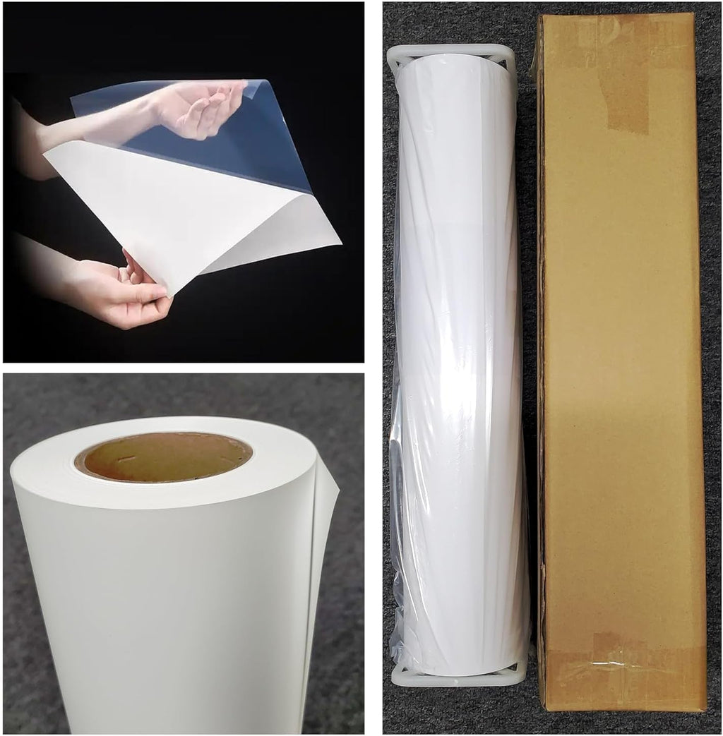 RCdepot1-1 x 36 inch x 100 ft Matte Polypropylene Banner roll (self adhesive) film poly Vinyl Waterproof, Tear Resistant, 2 inch core, Wide Format Inkjet print poster signs pvc