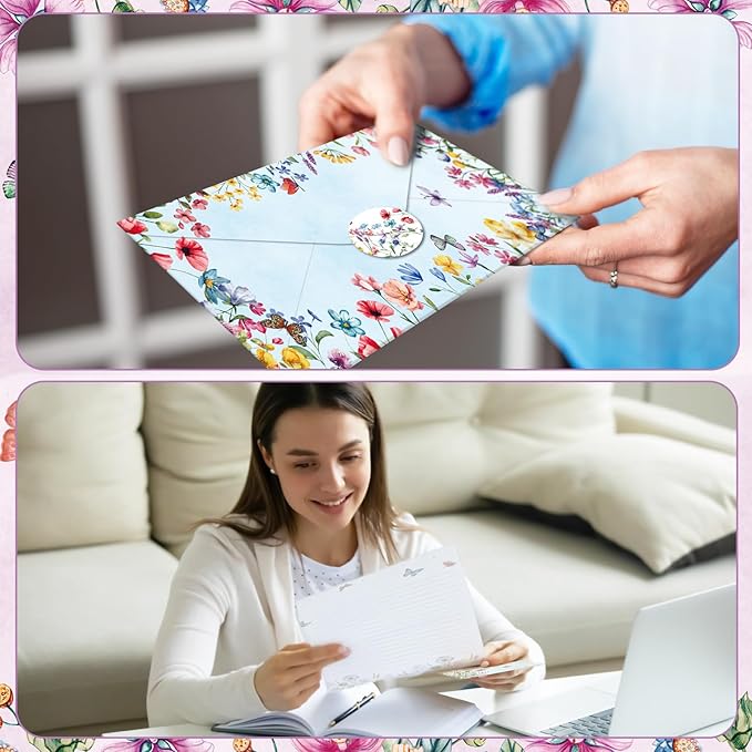 TaoBary 160 Pcs Stationery Paper Set 50 Double Sided Stationery Papers - Image 6