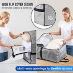 TAILI 2 Pack Gray Moving Bags w/Adjustable Backpack Straps, Moving Supplies - Image 2