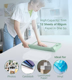 Firbon 12" Guillotine Paper Cutter, Heavy Duty 12-Sheet Capacity Trimmer - Image 3