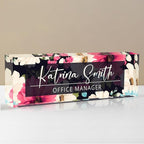 Personalized Name Plate for Desk, Custom Desk Name Plate, Acrylic Name Plate by EOBIBIFUN