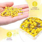 WILLBOND 500 Pack Map Push Pins Map Tacks Small Round Head Push Pins Thumb Tacks - Image 5