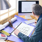 gisgfim Large Engineering Graph Paper 22x17 in Sturdy Graph Desk Pad 1/4 in - Image 6