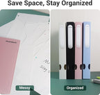 MUKAWA 1 Inch 3 Ring Binder, D-Ring Binder Holds 250 Sheets, PP Cover - Image 7