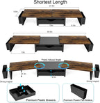 gianotter dual monitor stand riser with drawer and, package contents