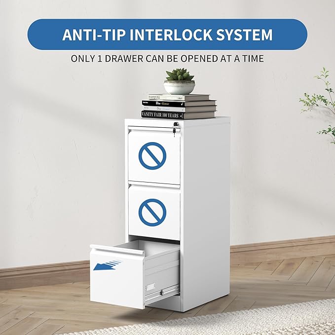 FLIXELIO 3 Drawer File Cabinet - Image 6