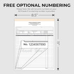 Custom 8.5" x 11" Carbonless NCR Books in 2-Part Duplicate Invoices, Work Orders - Image 5