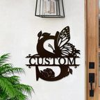 Personalized Custom Letter Name metal Signs, Custom Black Letter Monogram Wall - Image 2