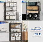 ALANNG 40" W Foldable 5-Tier Storage Shelves - Image 9