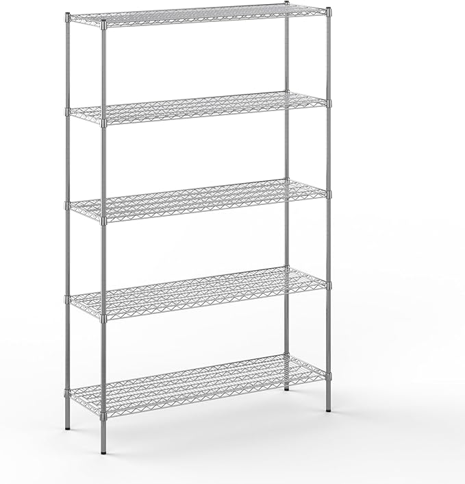 Regal Altair 18" Deep x 54" Wide x 86" Height Wire Shelving Kit | 5-Tier | NSF by Regal+Altair