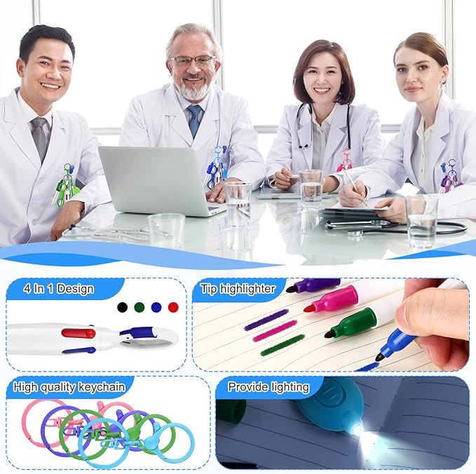 24 pcs Nurse Pen Set Include Permanent Marker Pen Pen Lights - Image 6