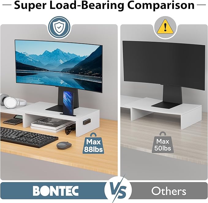 BONTEC Dual Monitor Stand Riser - Image 5