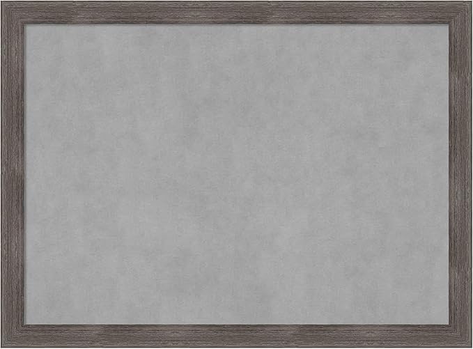 Amanti Art Grey Framed Magnetic Board 23x31 Medium Vision Board by AmantiArt