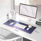 QIYI Desk Pad, Galaxy PU Leather Desk Blotter Protector, Waterproof Computer - Image 2