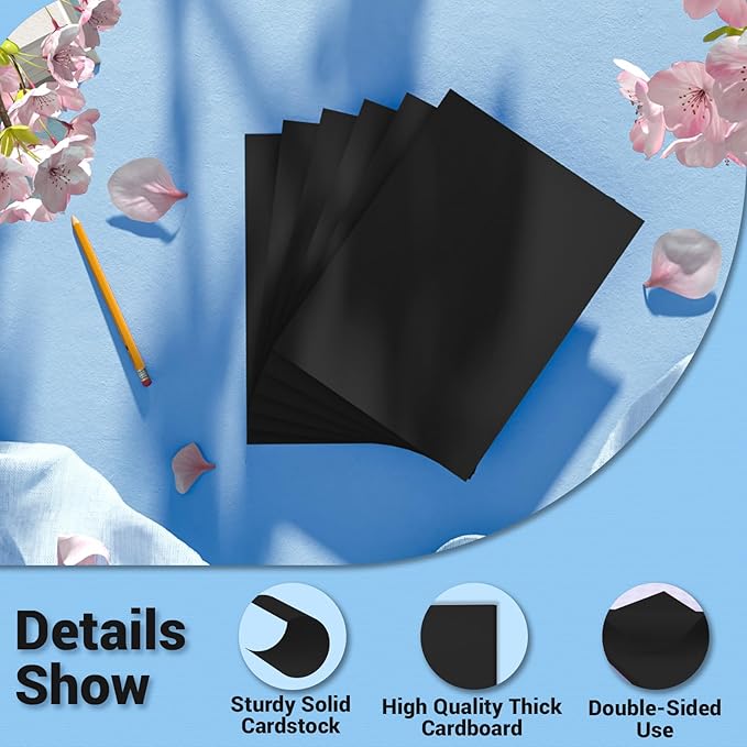 Cardstock Paper, 80 Sheets Card Stock, 200GSM Thick Printer Paper 8.5x11 - Image 3