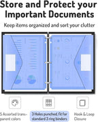 Forvencer Binder Pocket, 4X Regular Capacity, 5 Pack Super Heavyweight Plastic - Image 4