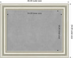 Amanti Art Silver Framed Magnetic Board 24x30 Medium Vision Board - Image 2