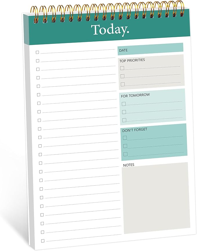 GOLDPEI To Do List Notepad by GOLDPEI