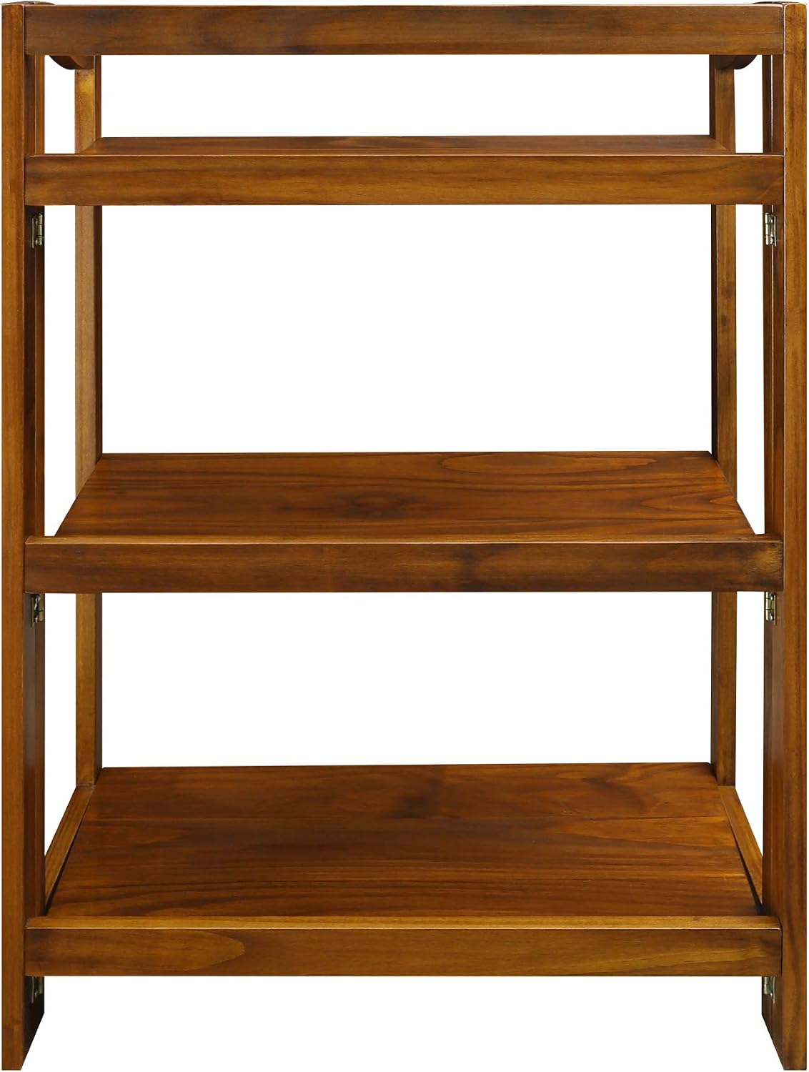 Casual Home Stratford 3-Shelf Folding Bookcase-Warm Brown
