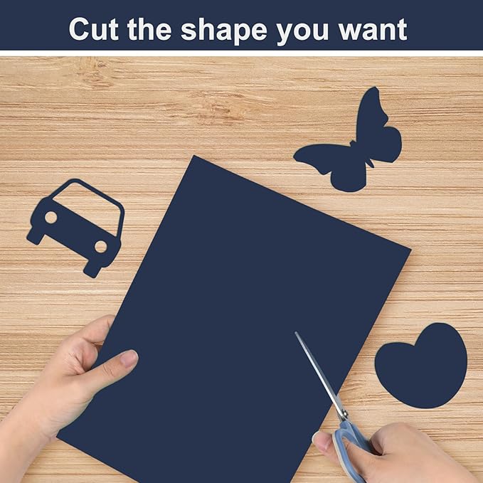 OcePor 100 Sheets Navy Blue Cardstock Paper, Colored Printer Paper 8.5 x 11 - Image 4