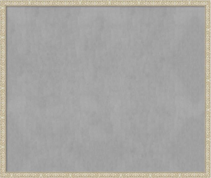 Amanti Art Silver Framed Magnetic Board 42x50 Oversize Vision Board by AmantiArt