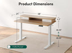 FEZIBO 48 x 24 Inch Height Adjustable Electric Standing Desk - Image 3