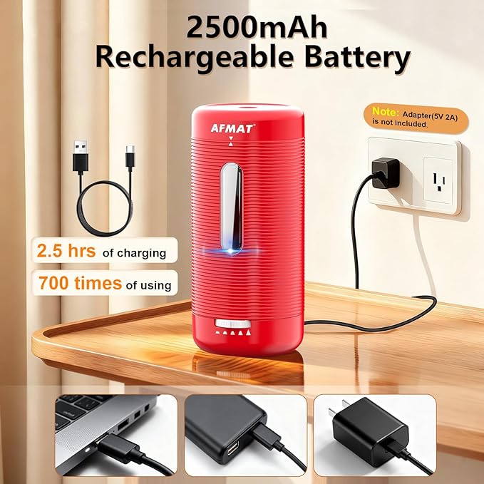 AFMAT Electric Pencil Sharpener, Fully Automatic Pencil Sharpener, Auto in & Out - Image 6