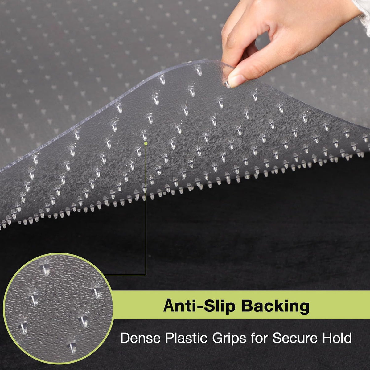 【Shipped Flat】1 Pack 32" x 48"Heavy Duty Clear Office Chair Mat for...