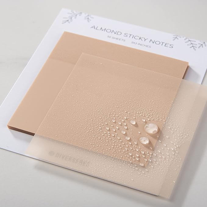 DiverseBee 50 Sheets Pastel Transparent Sticky Notes, 3x3” Clear Sticky Tabs - Image 2