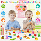 80PCS Mini Animal Erasers for Kids Bulk Small Toys, 3D Cute Erasers Desk Pets - Image 5