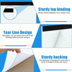 AZUREAL Grid Paper Notebook 8.5 x 11 Inches, 3 Pack graph paper pad, 70Gsm 4×4 - Image 4