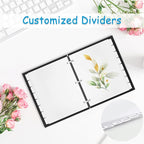 Binder Dividers for 3 Ring Binder, 1/8 Cut Tabs, Letter Size, Blank Write On - Image 7