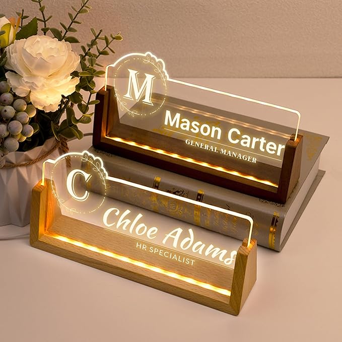 Desk Name Plate Personalized, Office Name Plate - Image 2