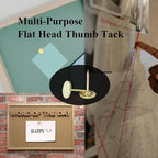 Galdexi 100pcs Flat Head Thumb Tacks - Image 5
