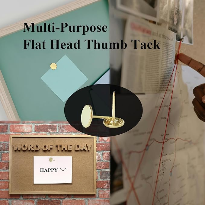 Galdexi 100pcs Flat Head Thumb Tacks - Image 5
