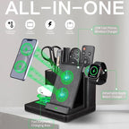 LADSTAG Desk Organizer with Phone Charger, Nightstand Desktop Organizer - Image 2