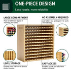 minboo marker organizer for 144 markers, bamboo art, close-up detail
