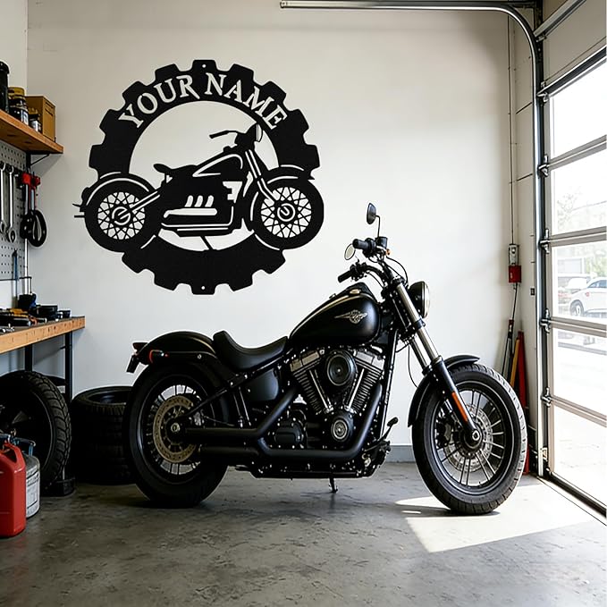 Custom Dirt Bike Metal Signs Personalized Motorcycle Name Sign Custom Garage - Image 6
