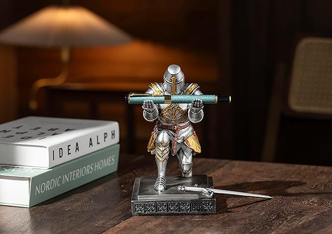 NCQIXIAO Templar Vanguard Soldier Pen Holder Pencil Stand Desk Organizers and - Image 6