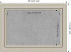Amanti Art Silver Framed Magnetic Board 16x22 Small Vision Board - Image 4
