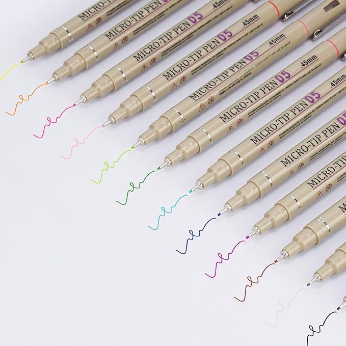 Attom Tech Art 05 Micro, Fineliner Pen Set Ink, Fine Point Pen, Artist - Image 2