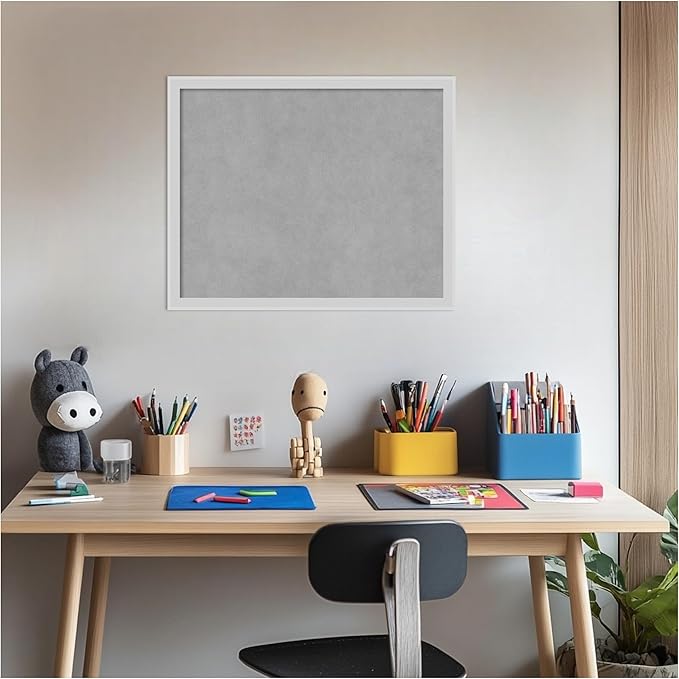Amanti Art Silver Framed Magnetic Board 17x21 Small Vision Board - Image 5