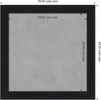 Amanti Art Black Framed Magnetic Board 29x29 Medium Vision Board - Image 2