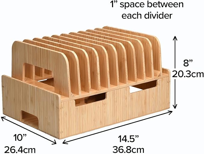 MobileVision Bamboo 12-Port Charging Station & Docking Organizer - Image 6