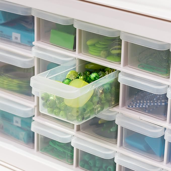 IRIS USA Plastic Drawer Storage Organizer, 26-Drawer Teacher Toolbox Bead Small - Image 7