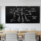 Large Black Glass Dry Erase Board, 96 x 48 Inches Magnetic Glass whiteboard - Image 8