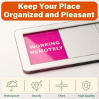 2PK Office Door Signs 6 Options Do Not Disturb, Please Knock, In A Meeting - Image 2