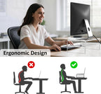 egchi clear acrylic monitor stand riser 2 tier, close-up detail