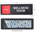 Wellness Room Sign – Privacy In Use / Available Slide Switch Sign, Premium - Image 2