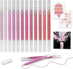 CAISEXILE 12 Red Glitter Gel Pens Set, 1.0 mm Fine Point by CAISEXILE